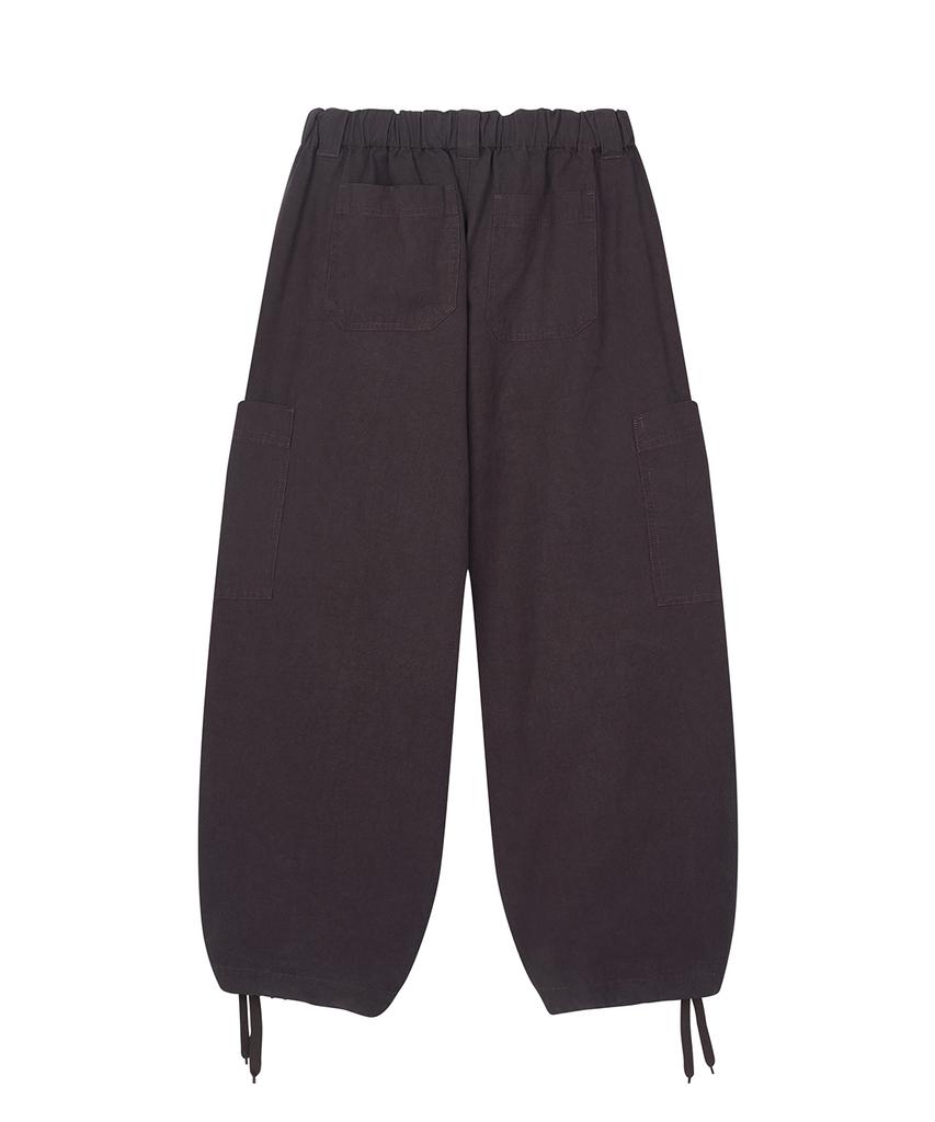Saendeulig Wide Cargo Cotton Pants_Purple