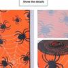 Halloween Theme Wide Ribbon for Halloween Celebration Decors 2.5inch Wire Edged Wide Ribbon 5 Yard for Festival Decors