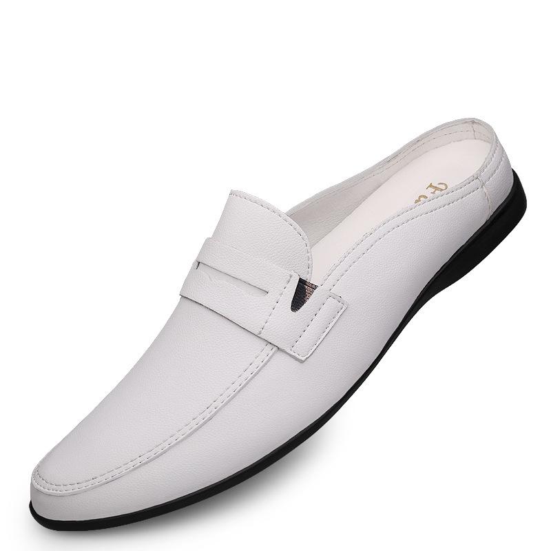 Men s Closed-Toe Leather Slip-On Loafers and Mules 39