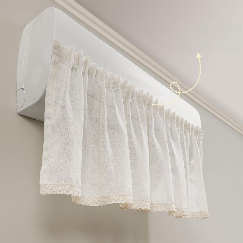 1Pc  Cute Plush Doll Deco Windbreak Curtain for Air Conditioner Summer Cover Prevent Direct Blowing Cloth Bedroom Decoration