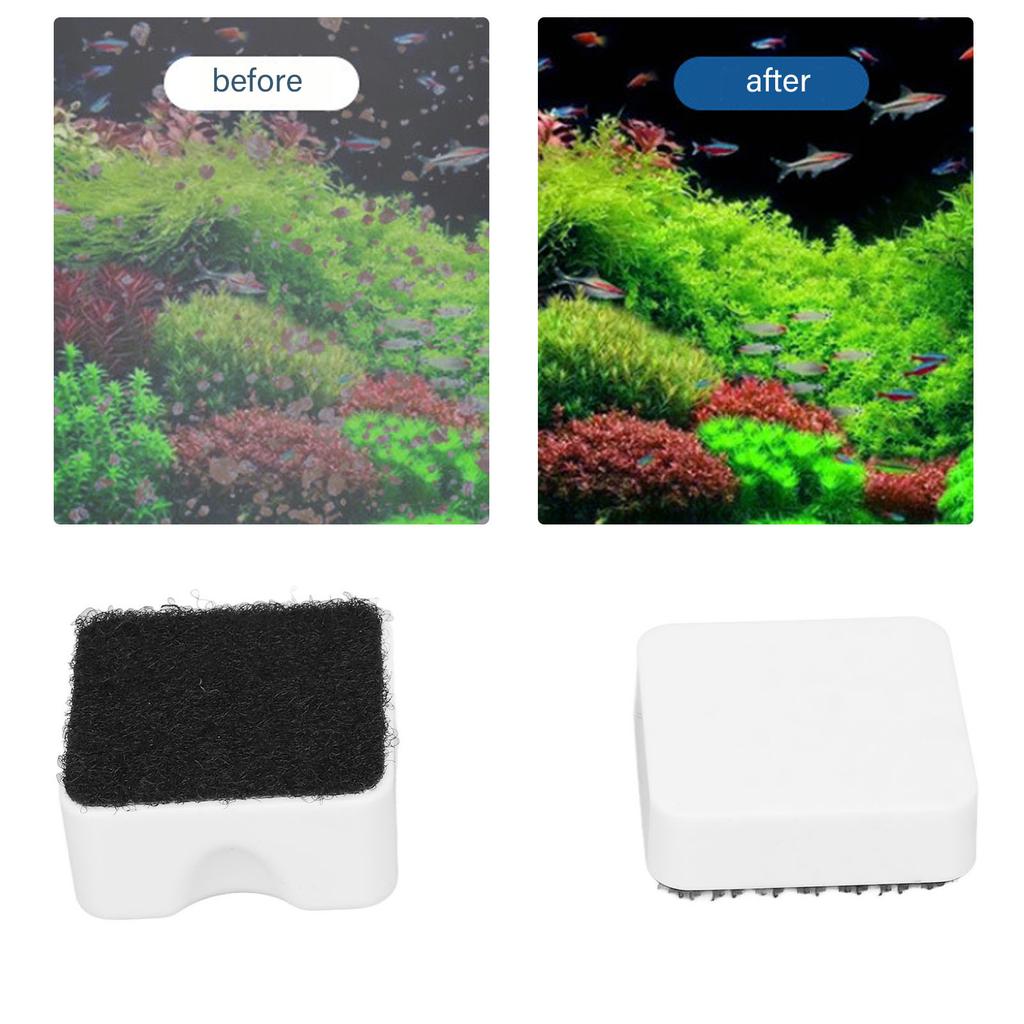 Aquarium Magnetic Brush Scratch Proof Ergonomic Design   Fish   Glass Cleaner for Algae Removal