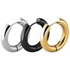 2pc Stainless Steel Small Hoop Earrings Punk Hip Hop Circle Round Huggie Hoop Earrings for Women Men Ear Ring Ear Bone Buckle