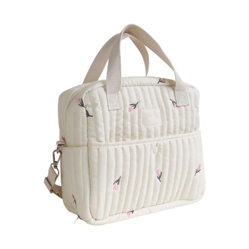 Diaper Bag Lightweight Shoulder Bags Large Capacity Mom Bag Crossbody Bag Splashproof Multiple Compartment Handbag