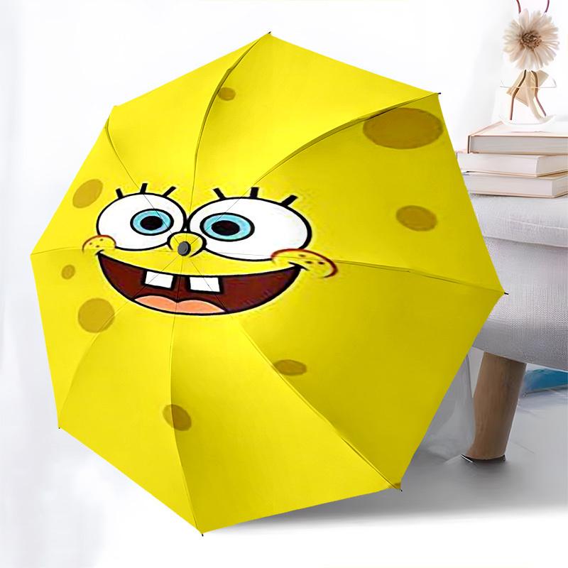 1ks houbový Bob Hranatý Automatický Otevírací Zavírací Deštník Větruodolná Stříška, Tlačítko Automatického Otevírání Zavírání10185