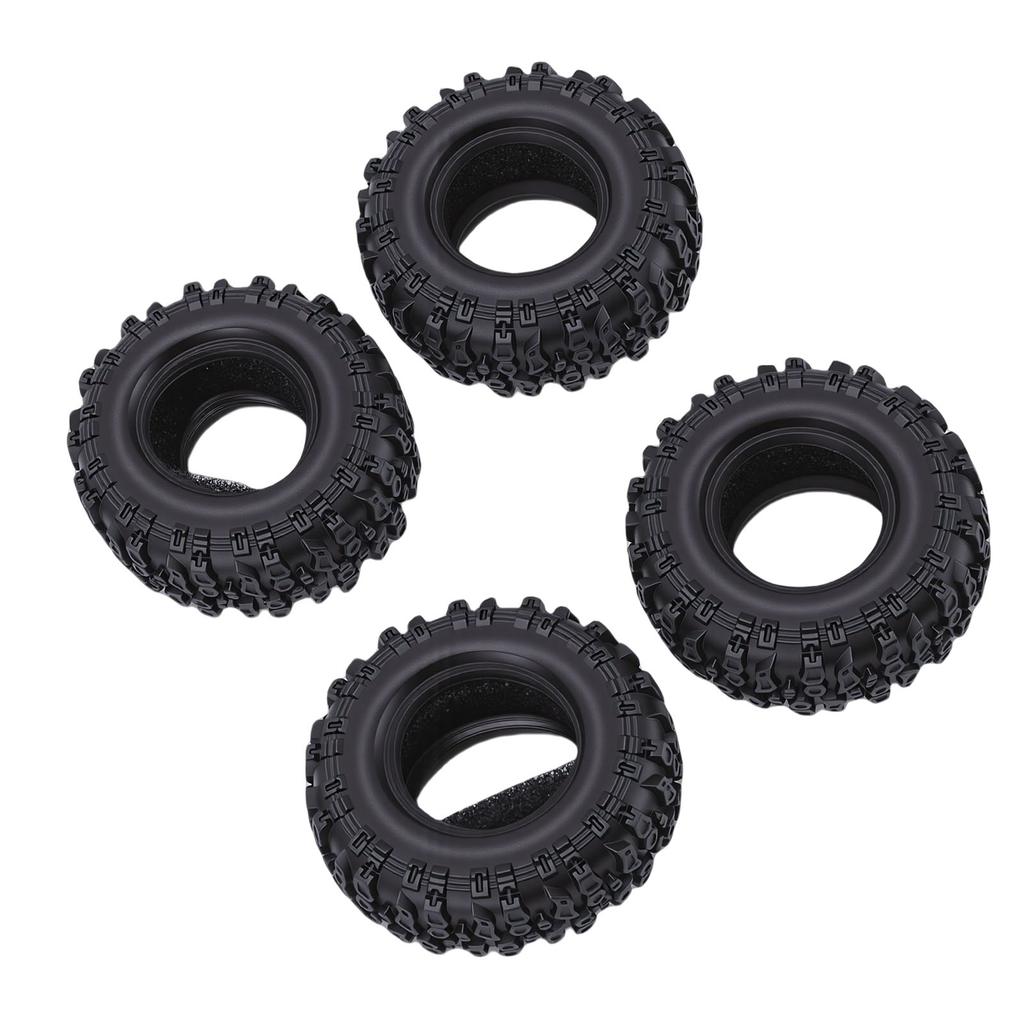 4 PCS 0.7in Tires Replacement for 1Celsius30 Cars High Grip Rubber Foam RC Crawler Tires Upgrade Parts