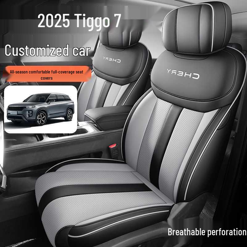 2025-2026 Chery Tiggo 7 7-Seater Full Coverage Car Seat Cover Mat - Four Seasons Usage