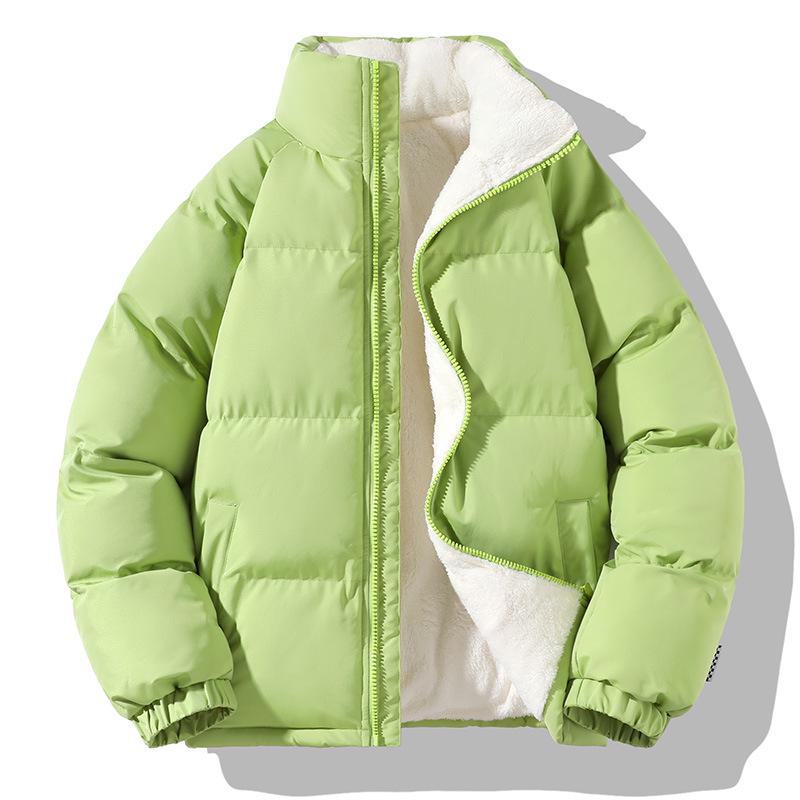 Men's Lamb Wool Velvet Padded Winter Coat - High Street Fashion, Loose-Fit, Warm Cotton Jacket