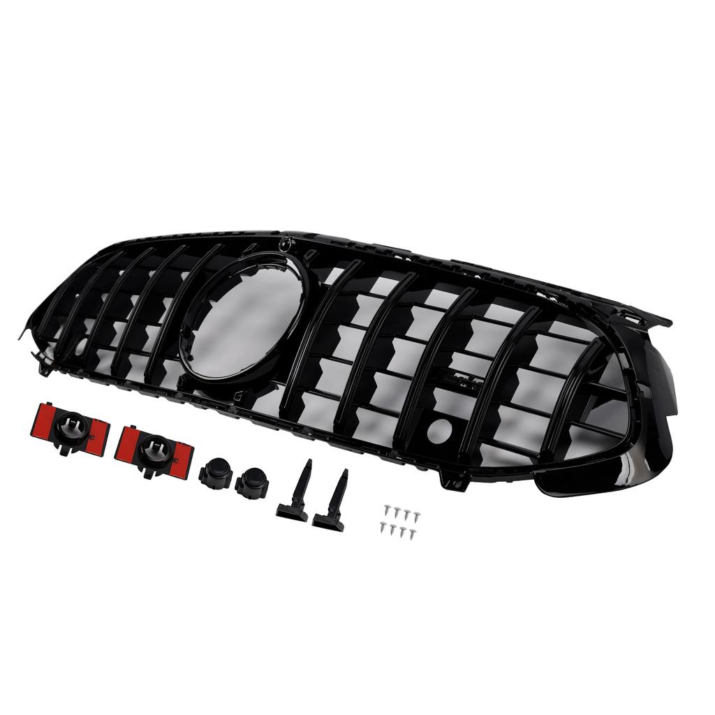 Gloss Black Front Grill Grille Fit Mercedes A-Class W177 A35 A180 2023-2025