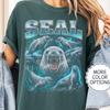 Crabeater Seal Shirt, 90s Bootleg Rap Tee, Marine Mammal Graphic T-Shirt, Sea Lover Gift