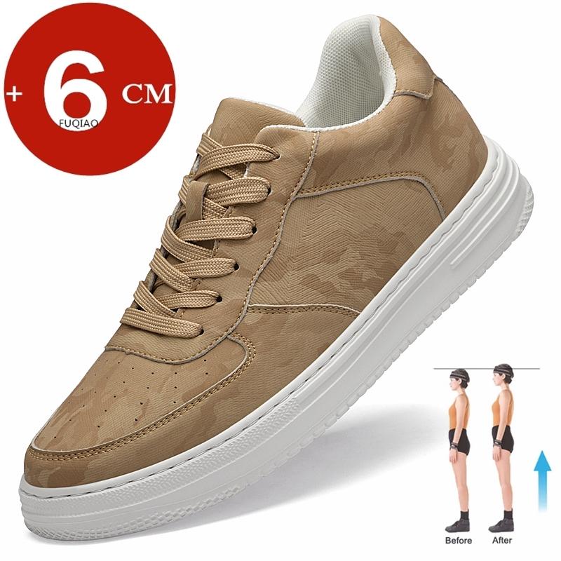 

Fashion Unisex 6cm Invisible Height Increasing Lace-Up Casual Shoes Comfortable Lightweight Breathable Elevator Footwear for Men & Women 43