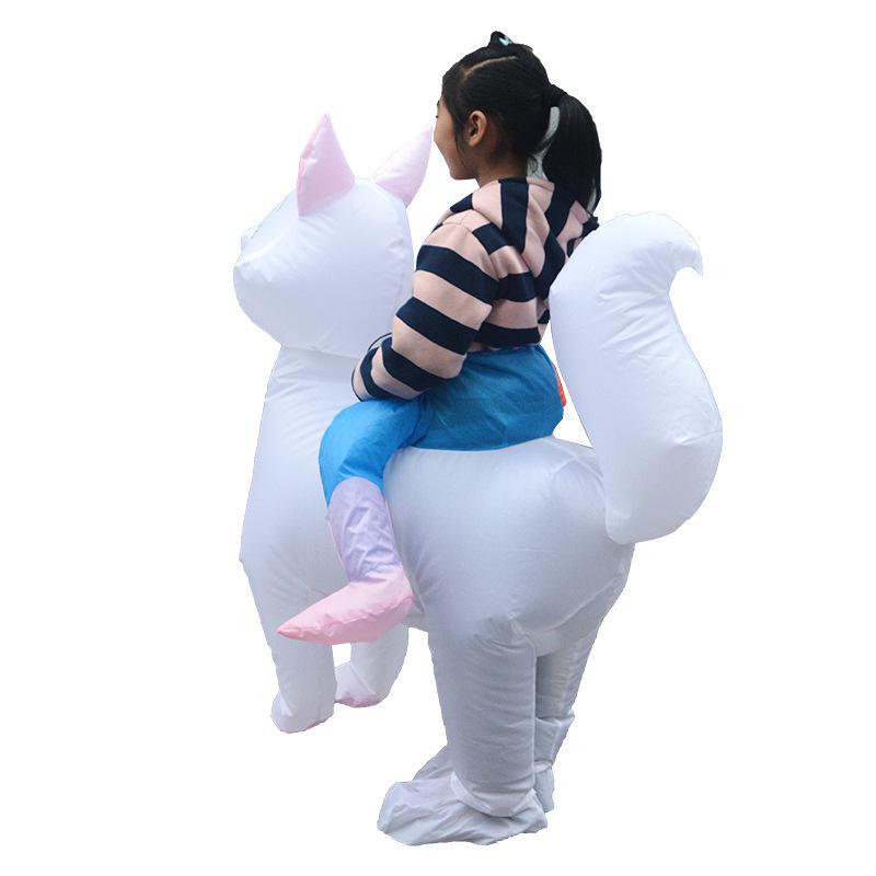 Christmas Cartoon Cat Inflatable Riding Costume for Parties and Performances