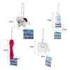 Soft Care for Teeth Pendant Plush Stuffed Teeth Plush Keychain Fashion   Unisex