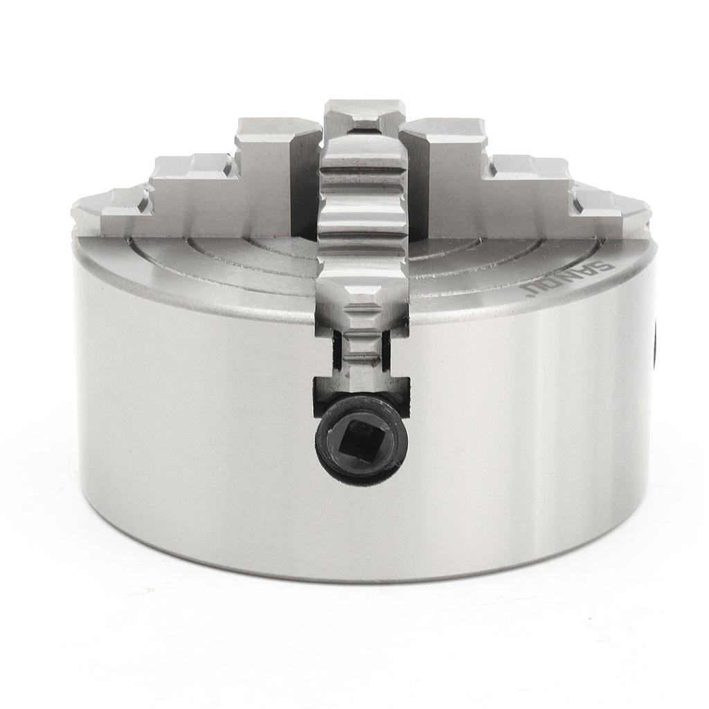 Mandrin de Tour à 4 Mâchoires en acier Auto-centrant K72-80 avec Accessoires Mandrin de Tour à 4 Mâchoires en acier Auto-centrant K72-80 avec Accessoires