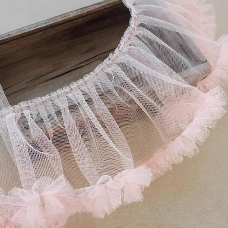Trend Lolita Fluffy Bottom Lace DIY Clothing Girls Skirt Fabric Swimsuit Underwear Curtains Mosquito Net Edging Sewing Materials