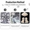 5D DIY Pearl Art Kit Cute Poodle With Cloud Theme Decor Home Wall Decoration