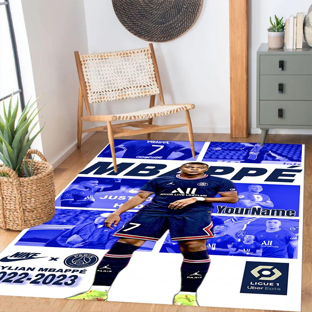 Mbappe 31 Customized Name Floor Mat Suitable for Kitchen Entryway Study room Foyer Antislip Carpet Office home decor