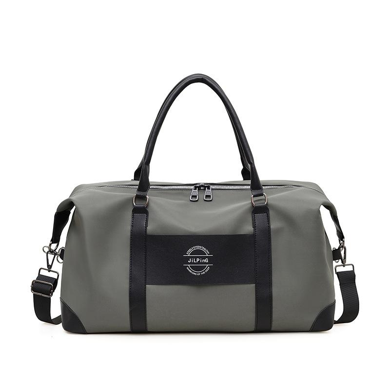 Men's and women's casual simple large-capacity portable travel bag, wet and dry separation sports set, tie rod training fitness bag