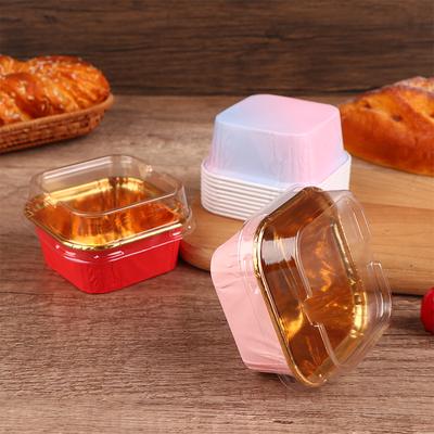 10Pcs Brown Letters Muffin Cupcake Paper Cups Square Cupcake Liner Baking Muffin Box Cup Case Birthday Cake Decoration