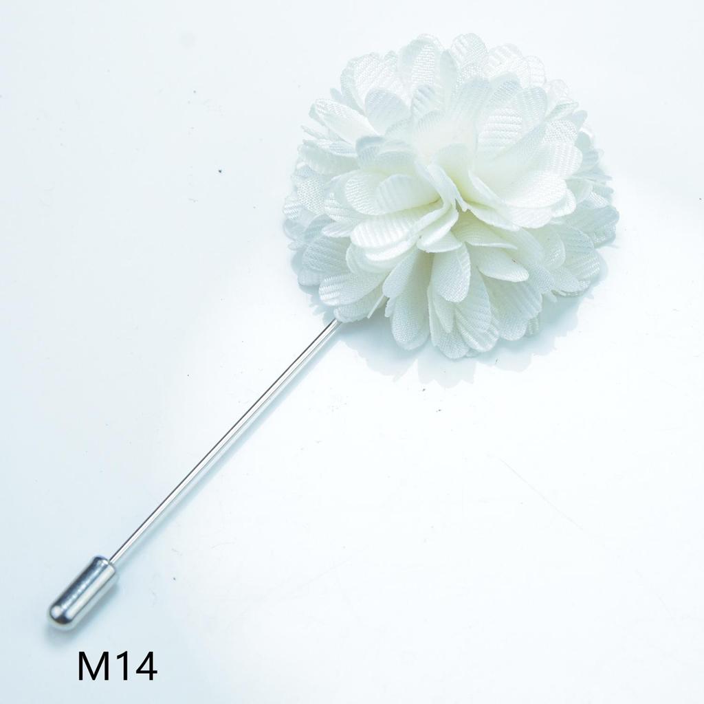 Handmade Floral Blue Corsage Brooch for Men & Women