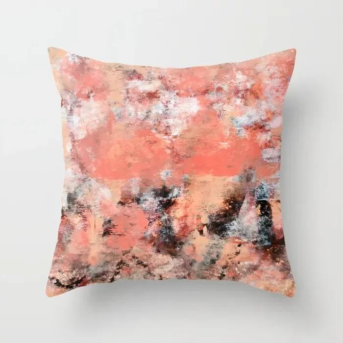 Fashion Abstract Blue Pillowcase Car Pillow Sofa Cushion Cover