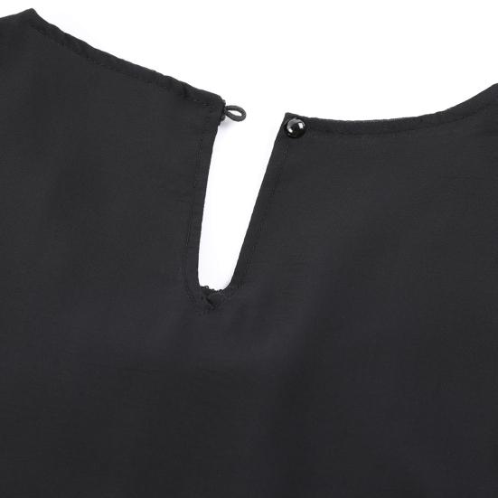 Жіноча сукня з багатошаровим дизайном, що швидко висихає, стильний вуличний одяг на ґудзиках для повсякденного життя