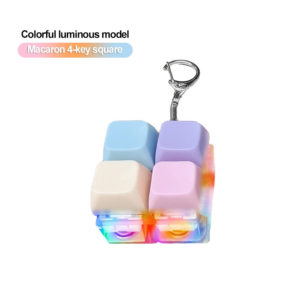 LED Fidget Decompressie 9 Toetsenbord Toets Speelgoed Volwassenen Antistress Voor Cadeaus Om De Saaie Tijd Door Te Komen Kleurrijke Acryl Knop Toetsdop