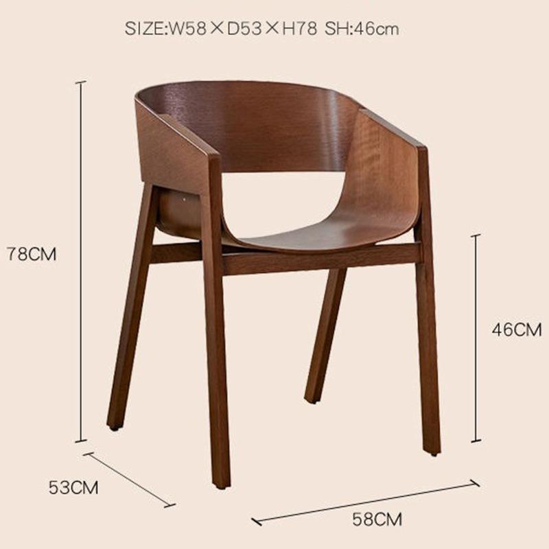 Nordic Dining Chairs Solid Wood Living Room Chairs Minimalist Portable Chair Creative Design Desk Chair Luxury Home Furniture