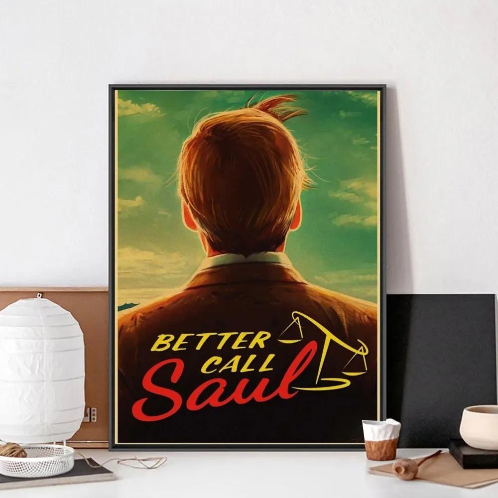 Classic Movie Better Call Saul Poster No Framed Poster Kraft Club Bar Paper Vintage Wall Art Painting Bedroom Study Stickers