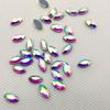Factory Direct 7200 Pcs Bulk Packing  4X8mm Navette Marquise Horse Eye Crystal AB Crystal Glass Hot Fix Rhinestone for Dress