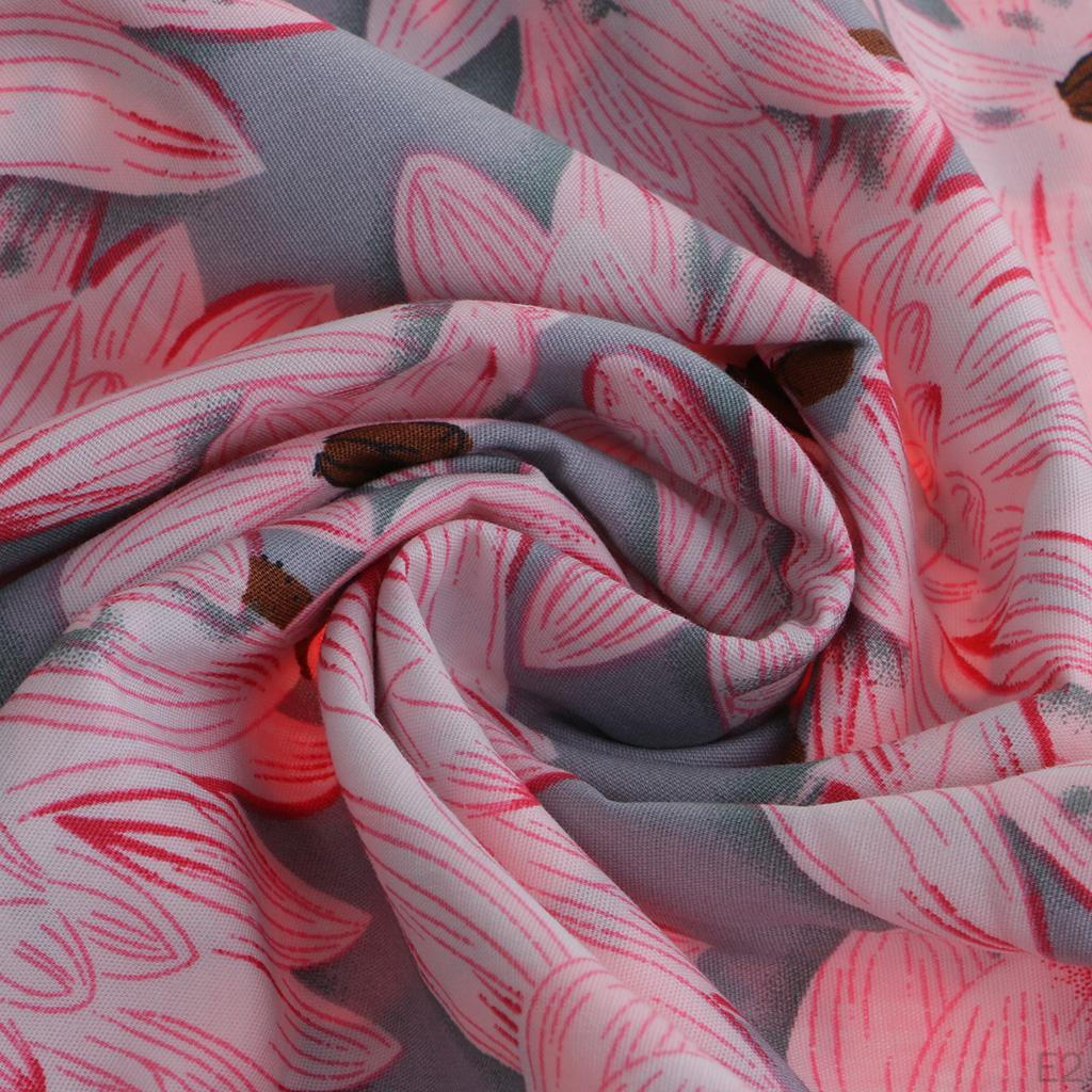 Extra Wide Fabric Chinese Lotus Sewing Japanese Style