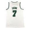 Embroidered Boston Celtics Jersey 7 Jaylen Brown NBA Basketball Uniform Men Women