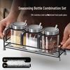 UOSO Glass Seasoning Jar Set