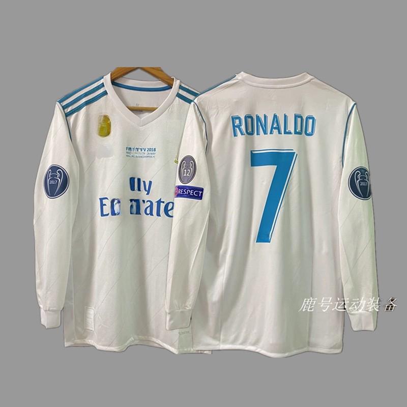 Retro Long Sleeve Football Jersey - Beckham Zidane Messi Ronaldo Classic Soccer Shirt