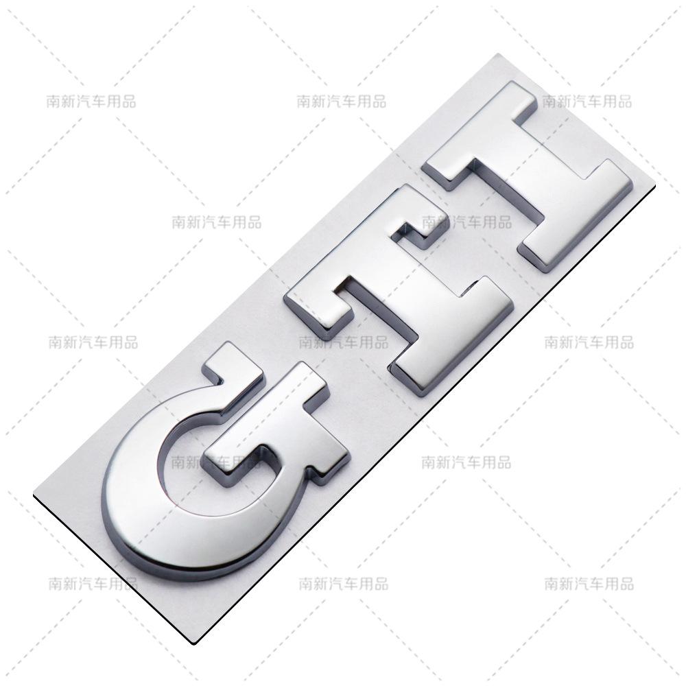 RUNTB1 3D Metal Car trunk Badge Stickers Emblem for VW golf GTI mk2 mk3 mk4 mk5 mk6 mk7 mk8 Polo Badge Accessories b10