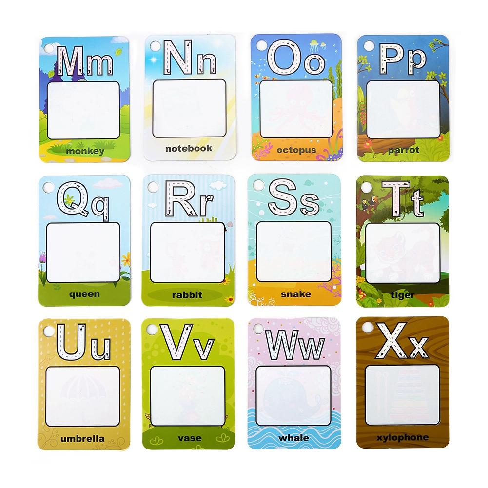 Baby Kinder Wasser Malen Zeichenkarte Brett mit Stift Lernen Spielen Spielzeug Wiederverwendbar Buchstabentyp
