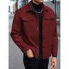 Autumn New Men Woolen Jacket With Turn-Down Collar Casual Sports And Business Wear