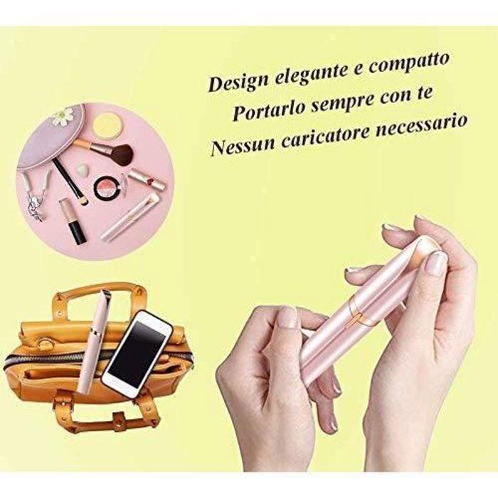 Flawless Brows Épilateur sourcils pour femme, rasoir électrique poils duvet visage, sans douleur
