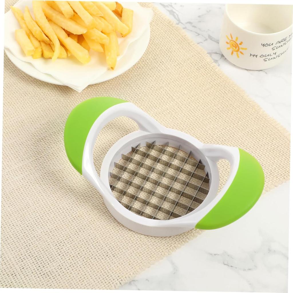 DOITOOL French Fry Cutter Stainless Steel Potato Cutter for Fries Potato Slicer with Handle Fruit Slicer for Potatoes Carrots Onions