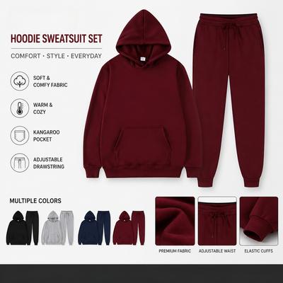 Felpa con cappuccio tinta unita, tasca, manica lunga, da donna, con cappuccio, autunno, casual, tuta da jogging, felpa da donna, pullover, Chandals Hombre