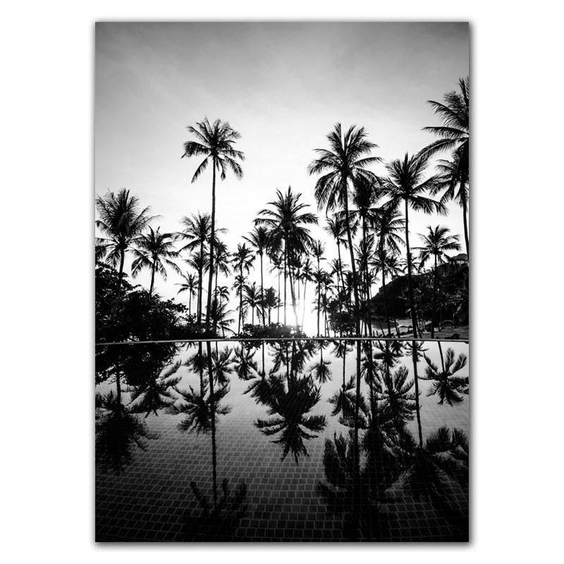 Holding Hands Couple Art Prints Poster Black White Seaside Scenery Picture Beautiful Dandelion Flower Wall Decor HD0117