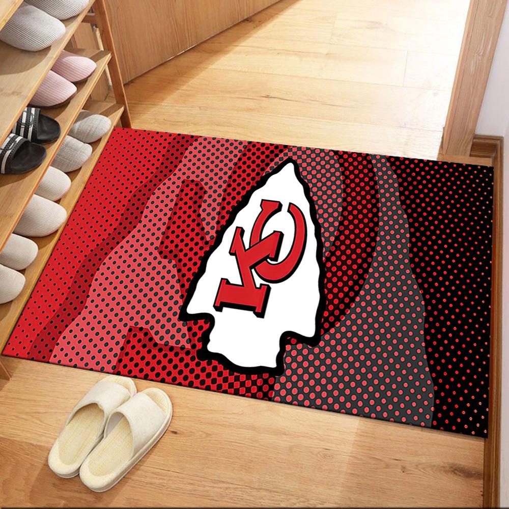 Kansas City Chiefs Square Rugs Are a Great Choice for Living Rooms, Bedrooms, Home Décor, and As Gifts.
