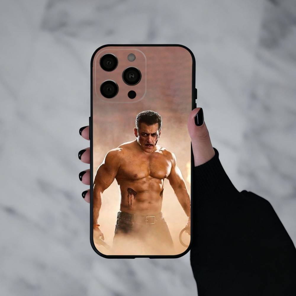 Indian Actor S-Salman K-Khan  Phone Case For iPhone 17pro,16,15,14,13,12,11 Plus,Pro Max,XS,Soft Silicone Black Cover