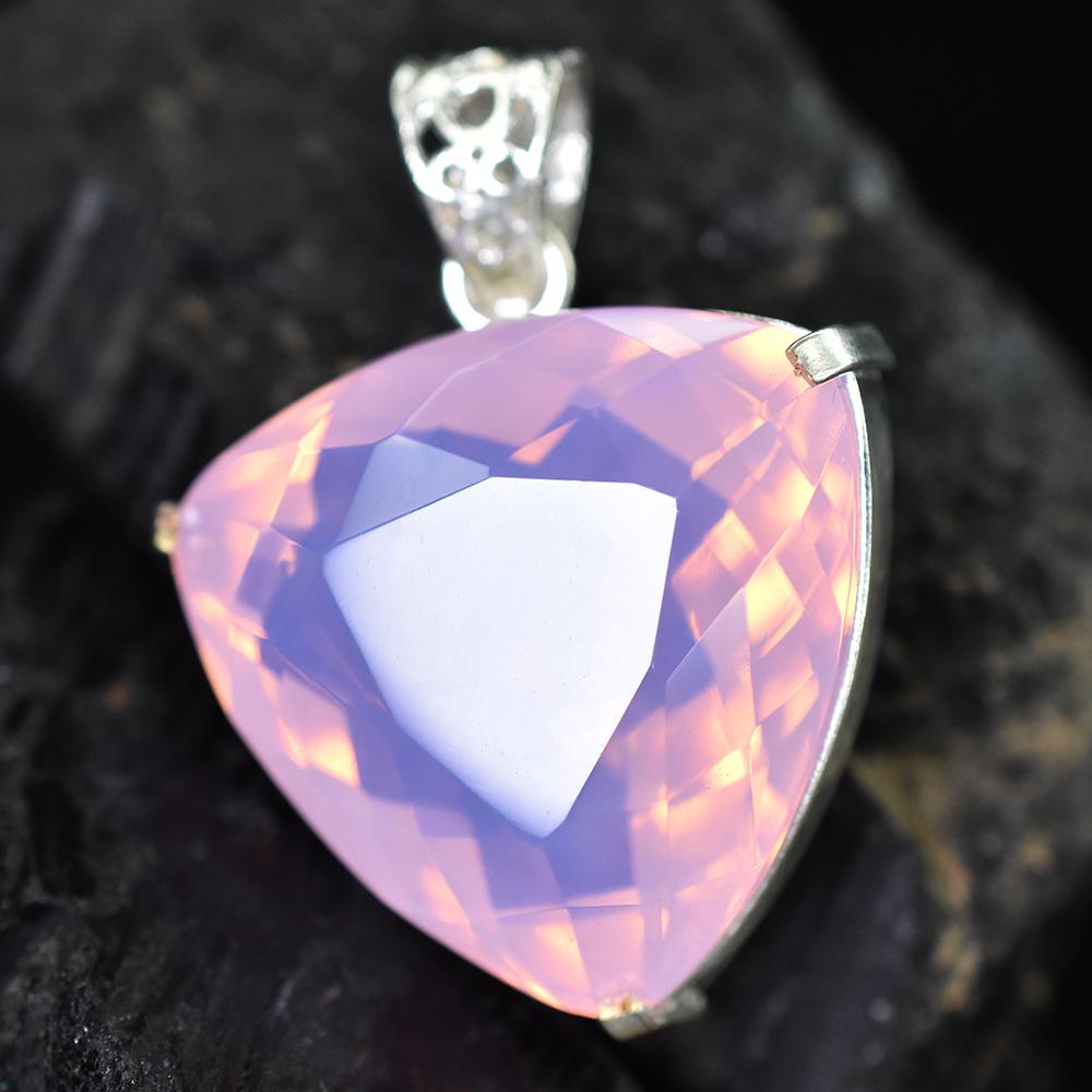 925 Sterling Silver 76.95 Ct CERTIFIED Opal Multicolor A Grade Gems Pendant MY-PD-110-NS