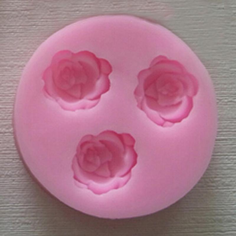 Silicone 3D Flower Fondant Cake Chocolate Sugarcraft Mold Cutter Baking Tool MIT