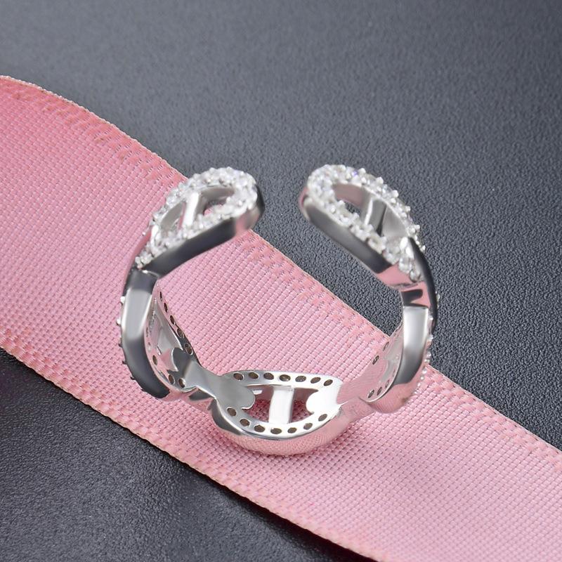 Lindon Classic 925 Sterling Silver Zircon Ring Ladies Jewelry Wedding Promise Party Gift