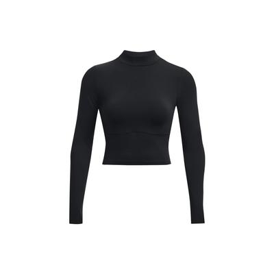 Solid Slim Fit Stand Collar Long Sleeve Sweatshirt Women Sweatshirt Black 1380773-001