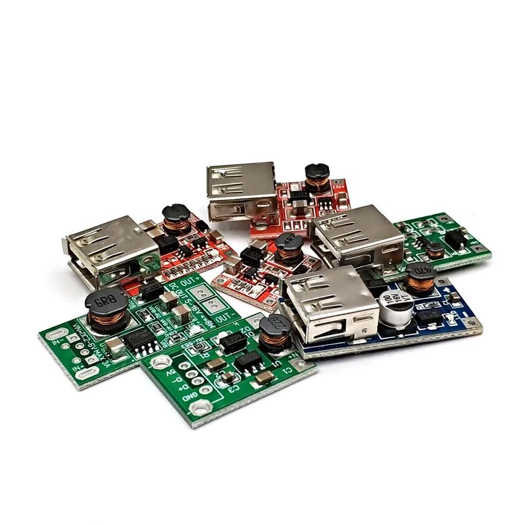 DC-DC Einstellbares Aufwärts-Leistungsversorgungsmodul USB Batterieplatine 0,9V~5V Liter 5V 600MA 1A 1,5A 3A USB Ausgang Ladegerät Aufwärtsmodul