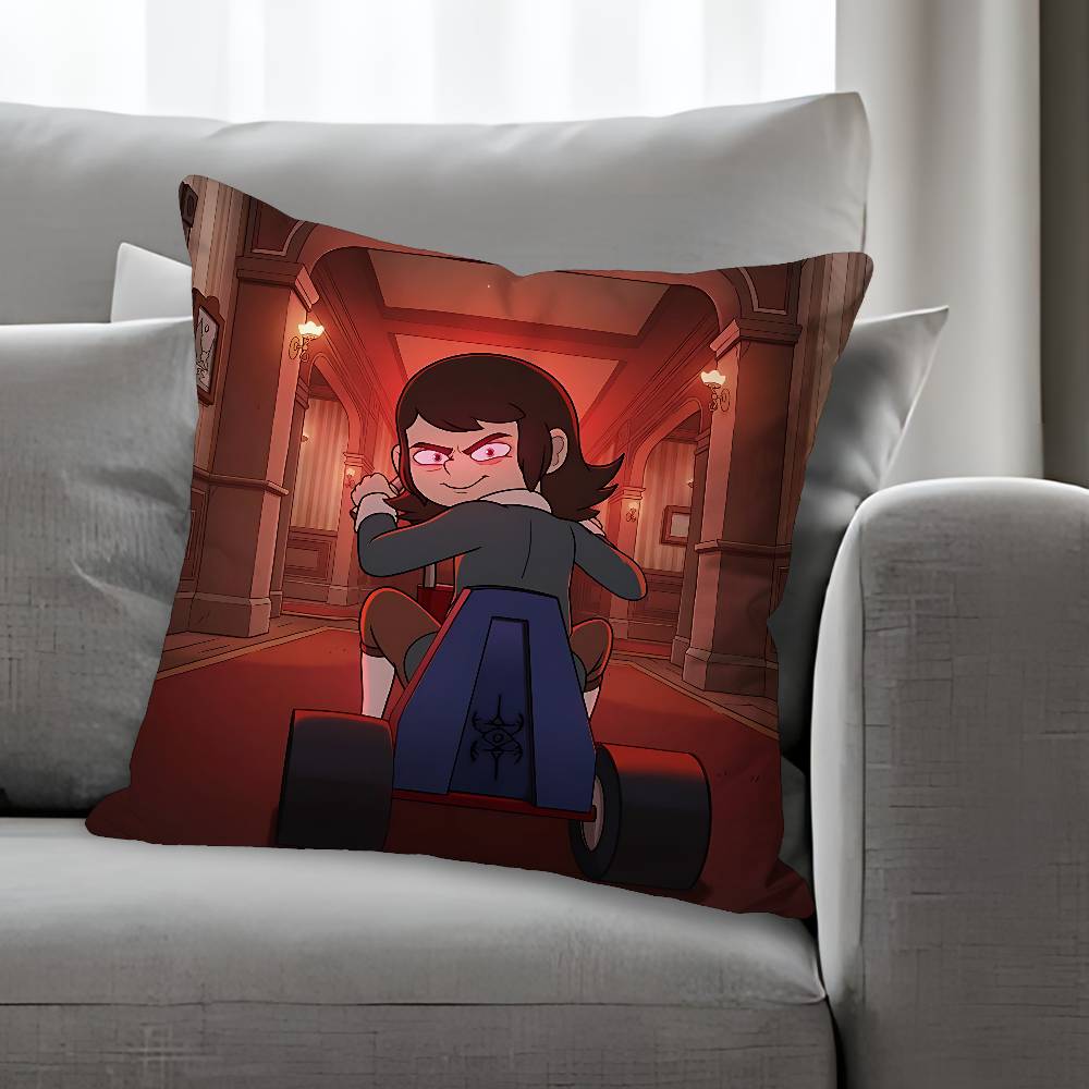 HHaunted HHotels Abaddon Anime Celebrity Merchandise AllMatch Printed Pillow Case Sofa Car Office Room Decoration Protector