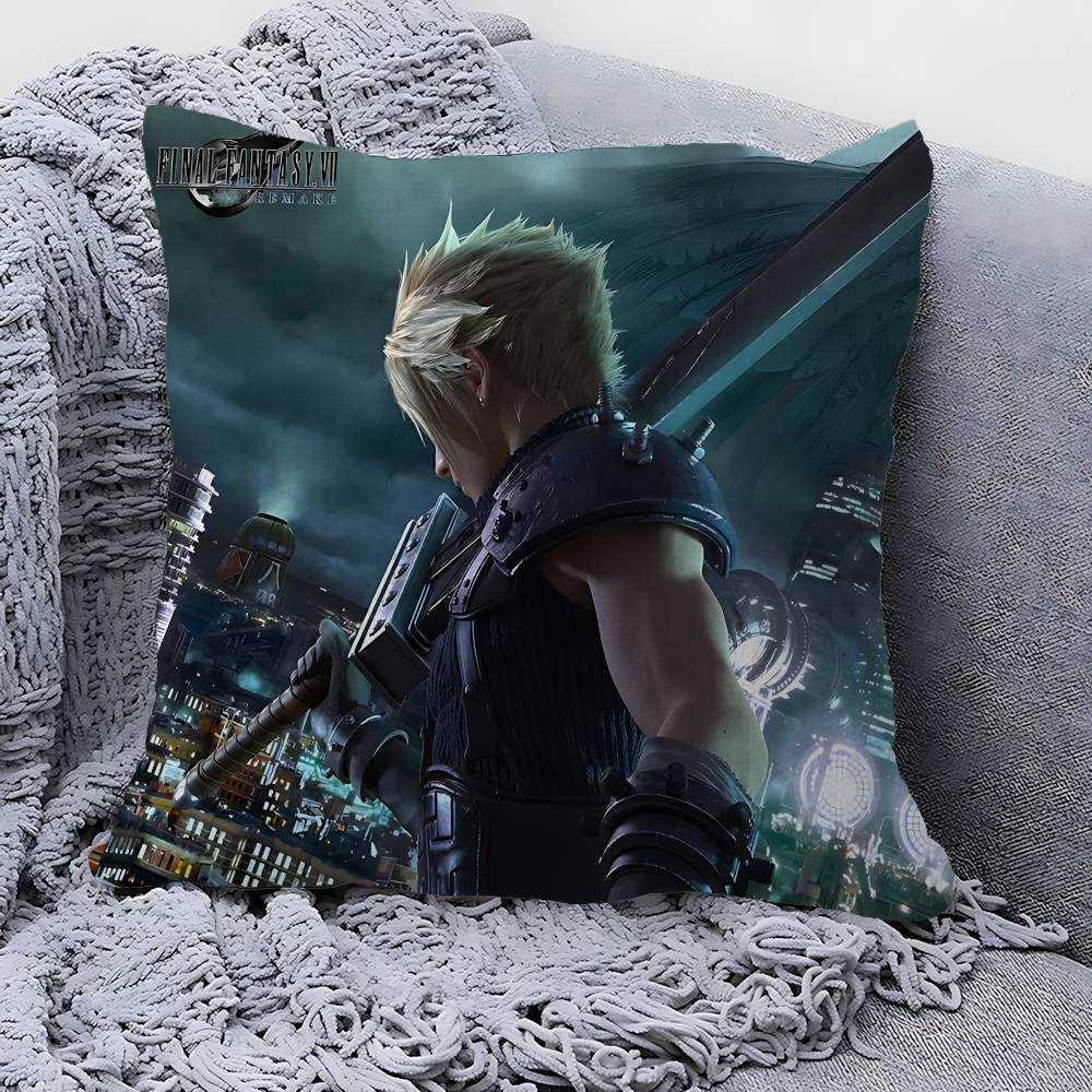 Classic F-Final Game F-Fantasy Pillow Cushion Cover Pillowcase Living Room Sofa Home Decor