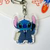 Star Baby Cartoon Stitch Pendant Keychain - Cute Acrylic Ornament for Students & Couples
